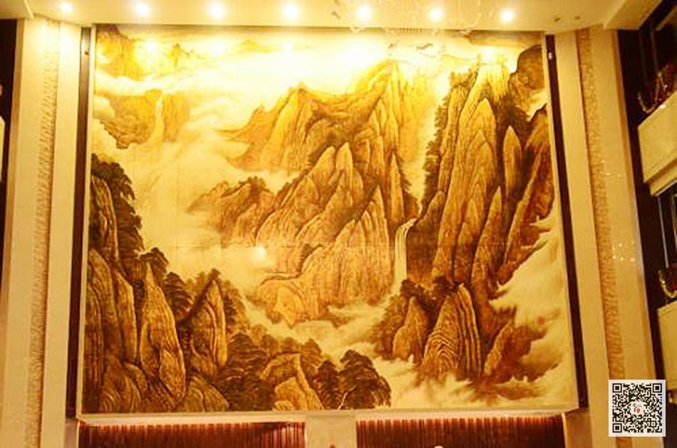 镇平县酒店壁画公司_酒店大堂壁画定制设计